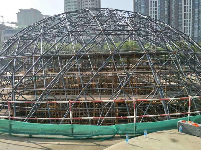 五常球形网架钢结构施工